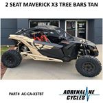 Can Am Maverick X3 tree bars rock sliders guards Desert Tan #AC-CA-X3TBT