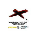 Can Am Maverick X3 XDS XRS grill logo emblem w/screw OEM NEW #705010885