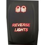 Adrenaline Cycles Dual Back Lit LED RED REVERSE LIGHT Rocker Switch ON OFF #ACRLR