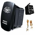 RZR CAN AM MAVERICK SXS UTV WHITE WINCH POWER Rocker Switch ON OFF #ACWPW