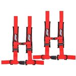 PRP Harnesses 2&quot; 4 Point 2 Pack (Red) SBAUTO2R