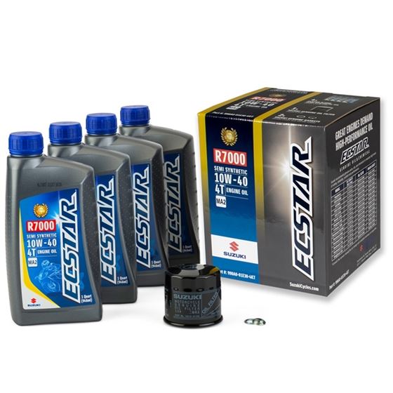 Suzuki Ecstar R7000 10w40 Semi Synthetic Oil Kit H