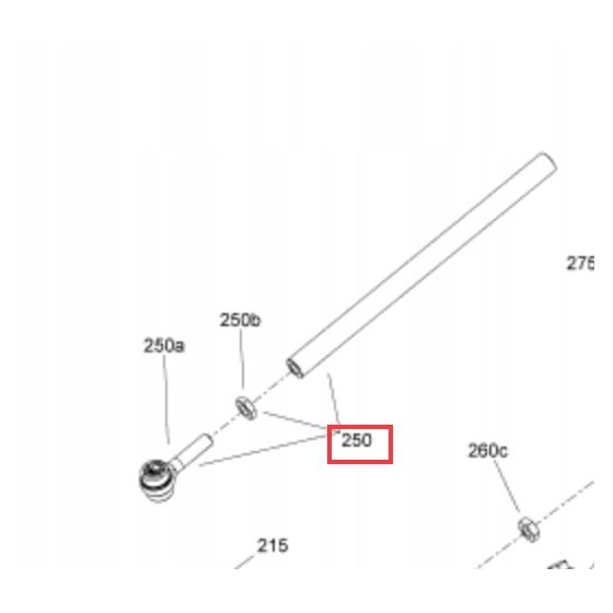 Can Am Commander 700 1000 Maverick Sport tie rod a