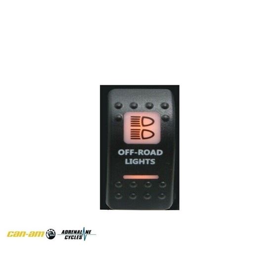 AMBER COLOR CAN AM STYLE OFF ROAD LIGHT SWITCH #AC-CA-ORL