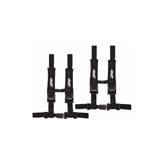 PRP Harnesses 2&quot; 4 Point 2 Pack (Black)