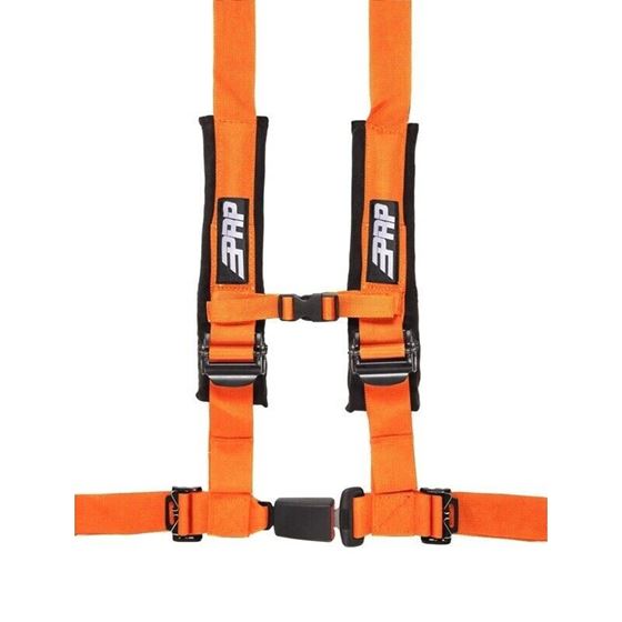 PRP Harnesses 2&quot; 4 Point (Orange) SBAUTO2O-1