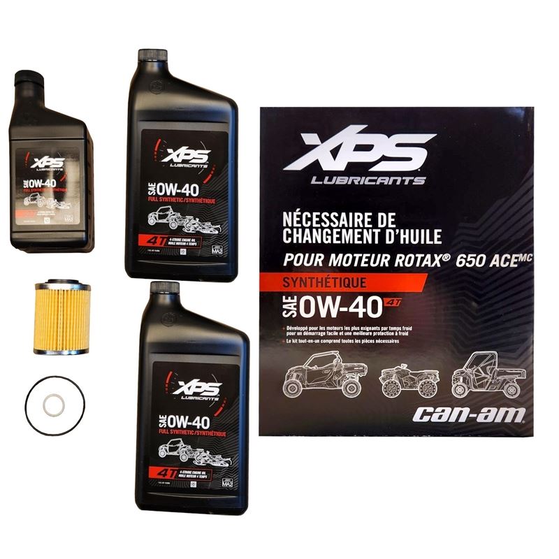 Can Am Defender HD7 Outlander 500 700 XPS 0w40 oil change kit 9779481